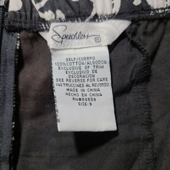 Speechless Black White Floral Halter Sequin Dress - Picture 8 of 9